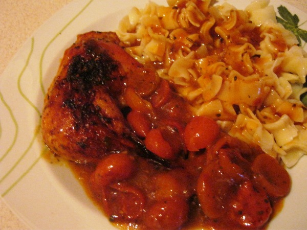 Recept na kuřecí stehna s bazalkou